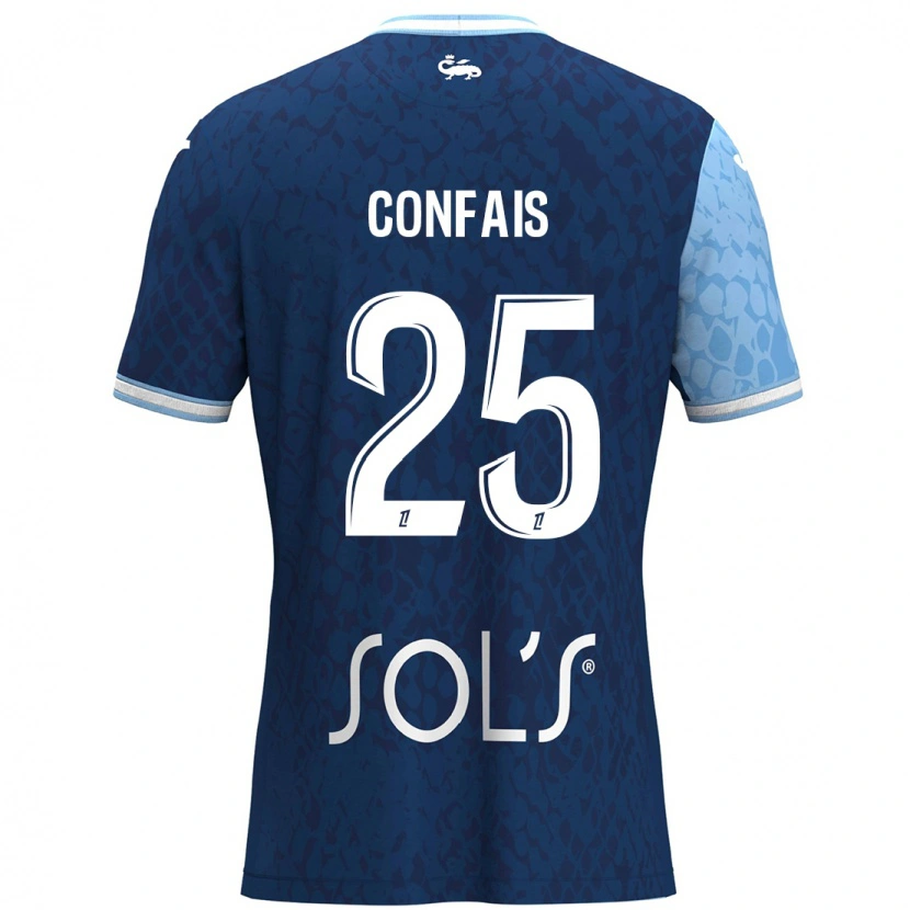 Danxen Men Aloïs Confais #25 Sky Blue Dark Blue Home Jersey 2024/25 T-Shirt