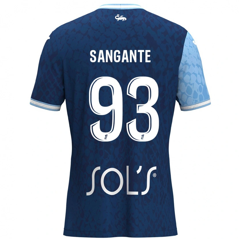 Danxen Men Arouna Sangante #93 Sky Blue Dark Blue Home Jersey 2024/25 T-Shirt