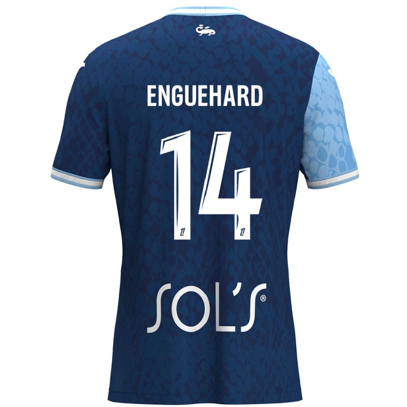 Danxen Men Romane Enguehard #14 Sky Blue Dark Blue Home Jersey 2024/25 T-Shirt