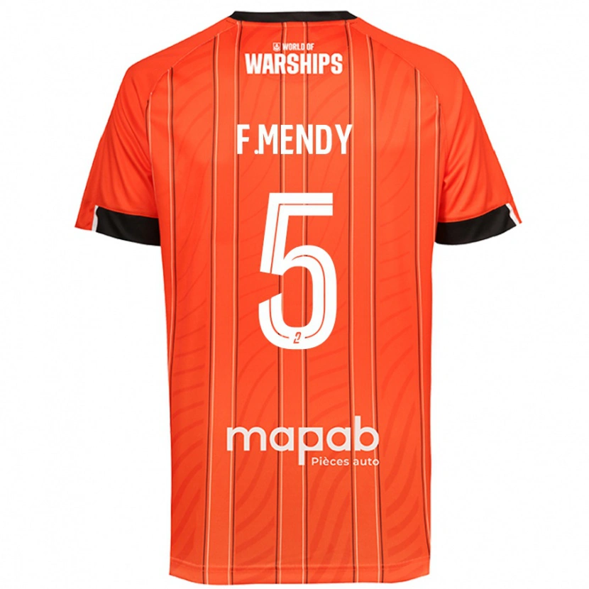 Danxen Men Formose Mendy #5 Orange Home Jersey 2024/25 T-Shirt