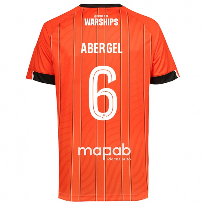 Danxen Men Laurent Abergel #6 Orange Home Jersey 2024/25 T-Shirt