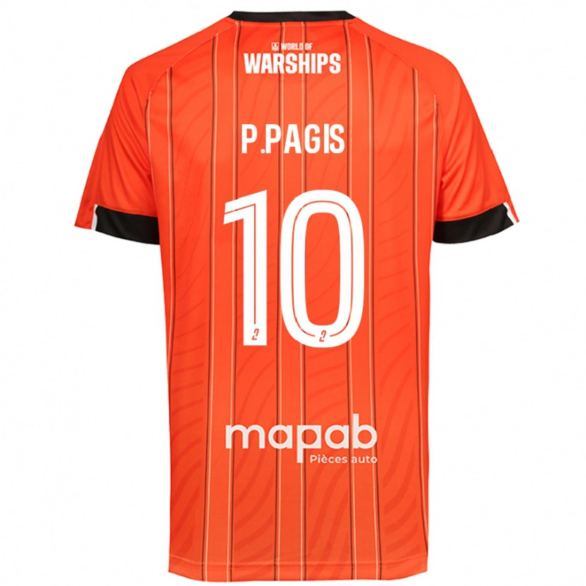 Danxen Men Pablo Pagis #10 Orange Home Jersey 2024/25 T-Shirt