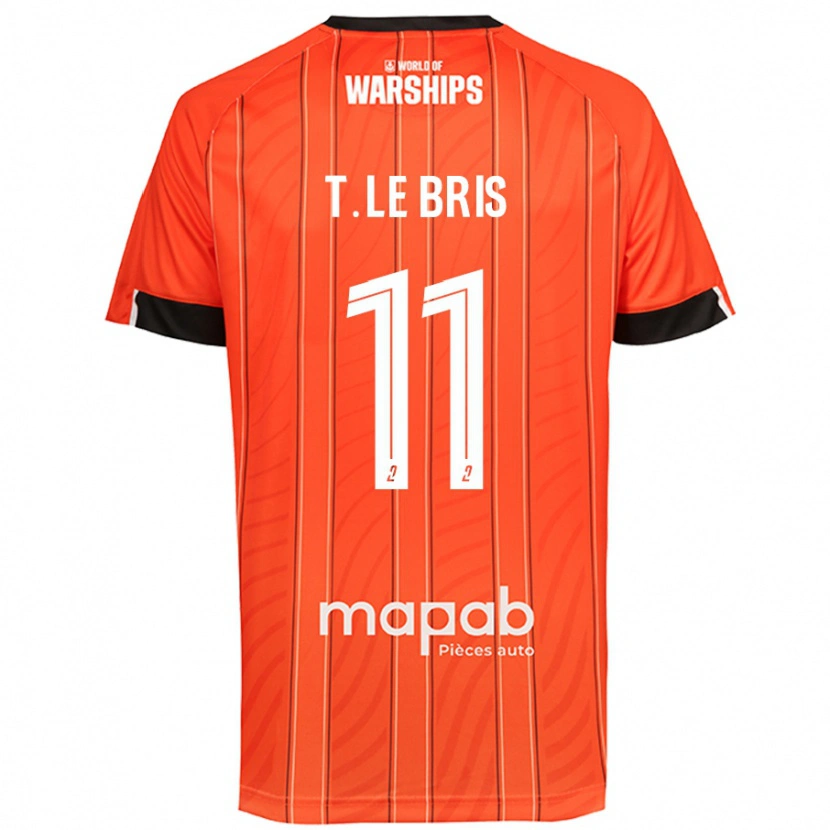 Danxen Men Théo Le Bris #11 Orange Home Jersey 2024/25 T-Shirt
