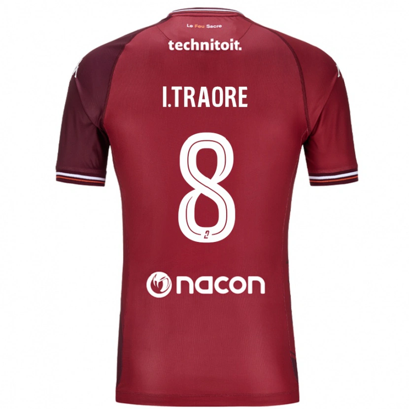 Danxen Men Ismaël Traoré #8 Red Granata Home Jersey 2024/25 T-Shirt