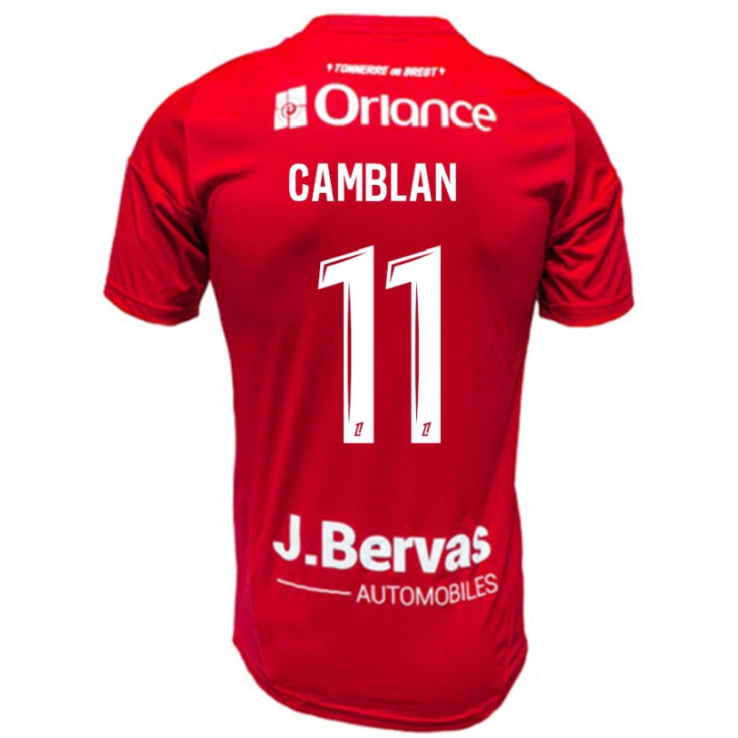 Danxen Men Axel Camblan #11 Red White Home Jersey 2024/25 T-Shirt