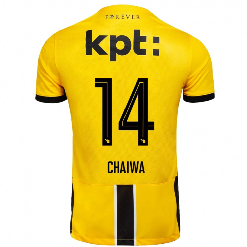 Danxen Men Miguel Chaiwa #14 Yellow Black Home Jersey 2024/25 T-Shirt