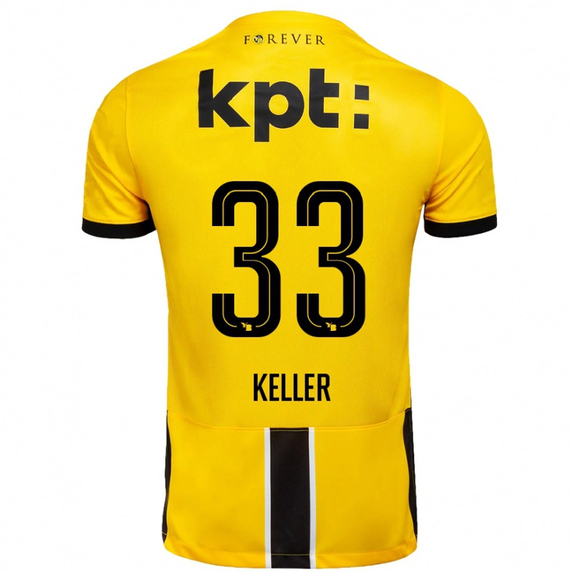 Danxen Men Marvin Keller #33 Yellow Black Home Jersey 2024/25 T-Shirt