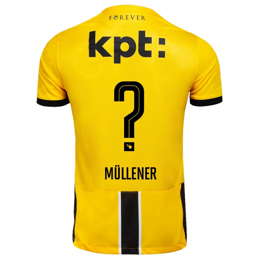 Danxen Men Mika Müllener #0 Yellow Black Home Jersey 2024/25 T-Shirt