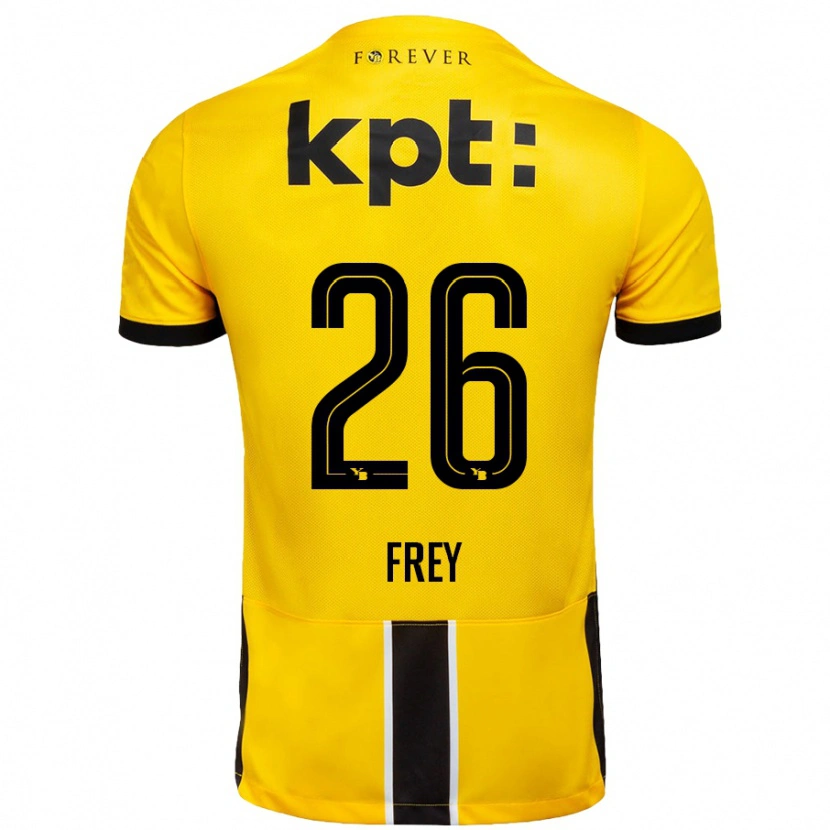 Danxen Men Laura Frey #26 Yellow Black Home Jersey 2024/25 T-Shirt