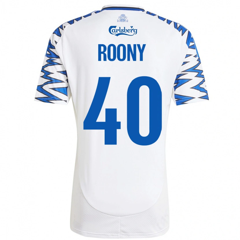 Danxen Men Roony Bardghji #40 White Sky Blue Home Jersey 2024/25 T-Shirt