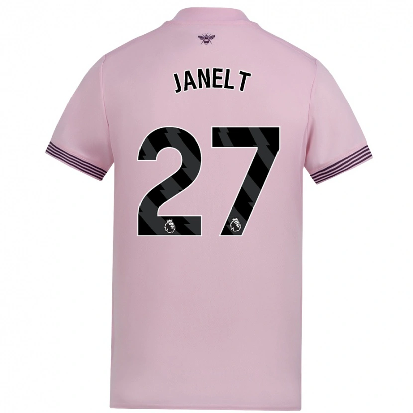 Danxen Men Vitaly Janelt #27 Pink Away Jersey 2024/25 T-Shirt