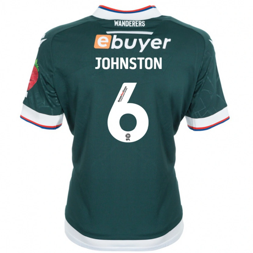 Danxen Men George Johnston #6 Dark Green Away Jersey 2024/25 T-Shirt