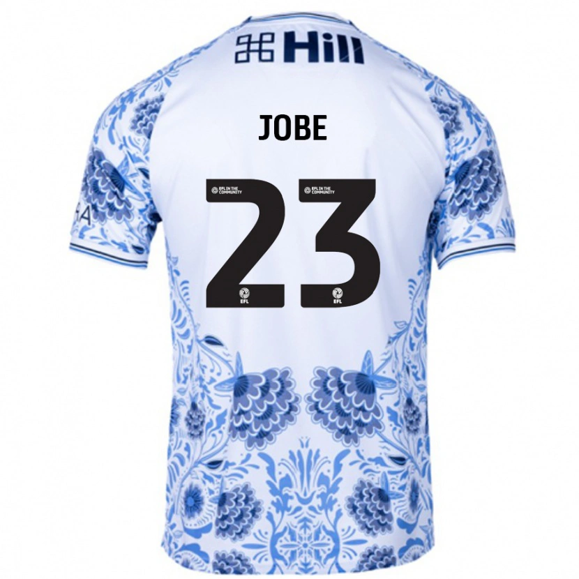 Danxen Men Mamadou Jobe #23 White Blue Away Jersey 2024/25 T-Shirt