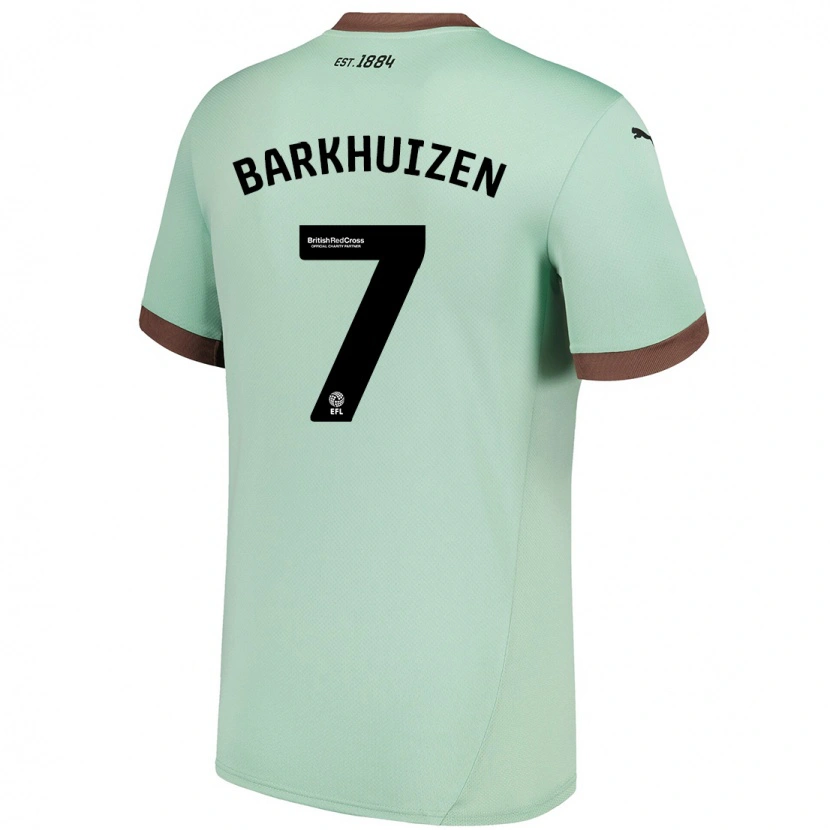 Danxen Men Tom Barkhuizen #7 Pale Green Away Jersey 2024/25 T-Shirt