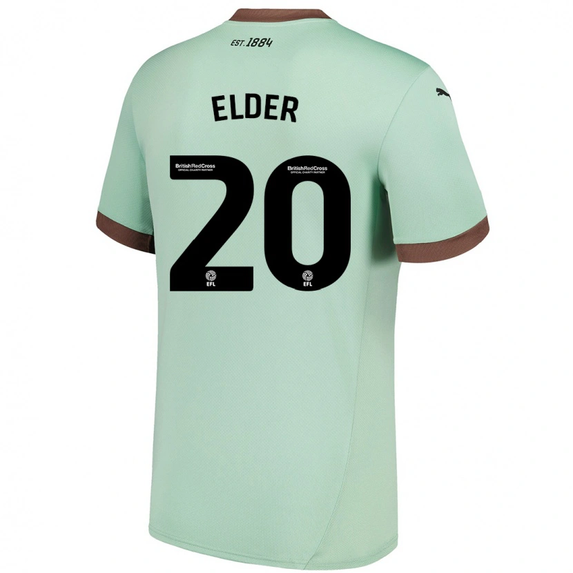 Danxen Men Callum Elder #20 Pale Green Away Jersey 2024/25 T-Shirt