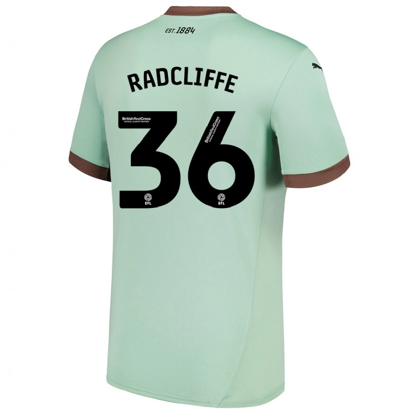 Danxen Men Ben Radcliffe #36 Pale Green Away Jersey 2024/25 T-Shirt