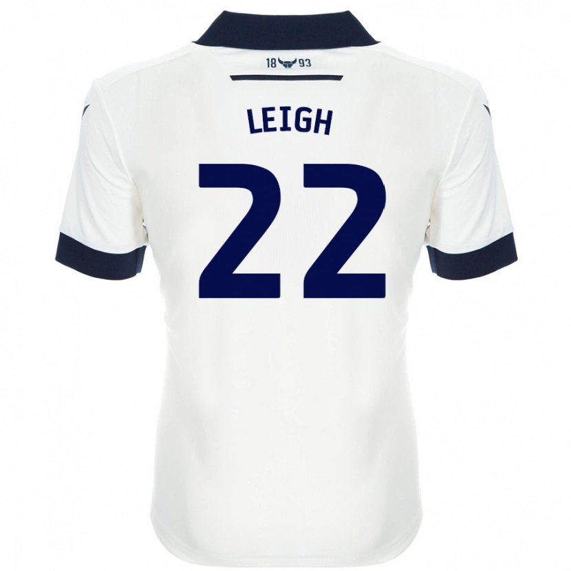 Danxen Men Greg Leigh #22 White Navy Blue Away Jersey 2024/25 T-Shirt