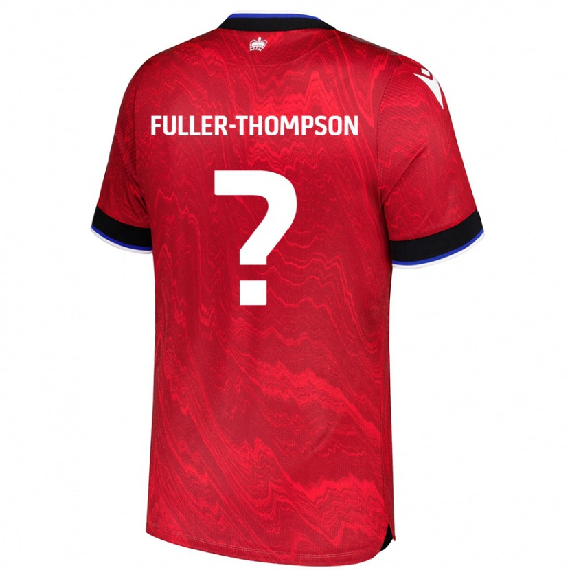 Danxen Men Kallum Fuller-Thompson #0 Red Black Away Jersey 2024/25 T-Shirt