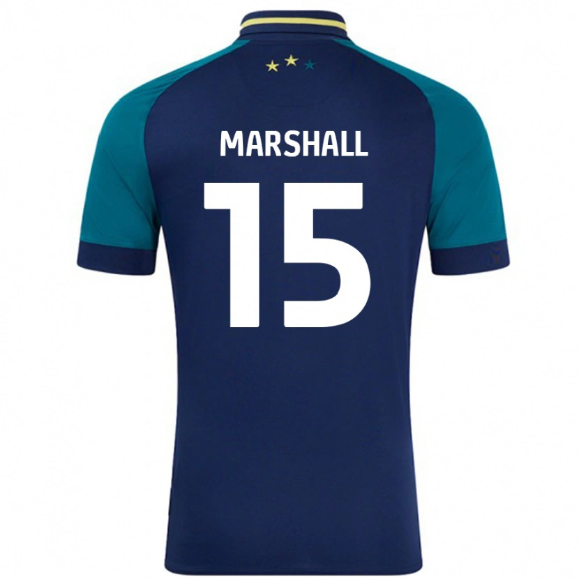 Danxen Men Georgia Marshall #15 Navy Dark Green Away Jersey 2024/25 T-Shirt