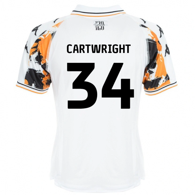 Danxen Men Harvey Cartwright #34 White Away Jersey 2024/25 T-Shirt