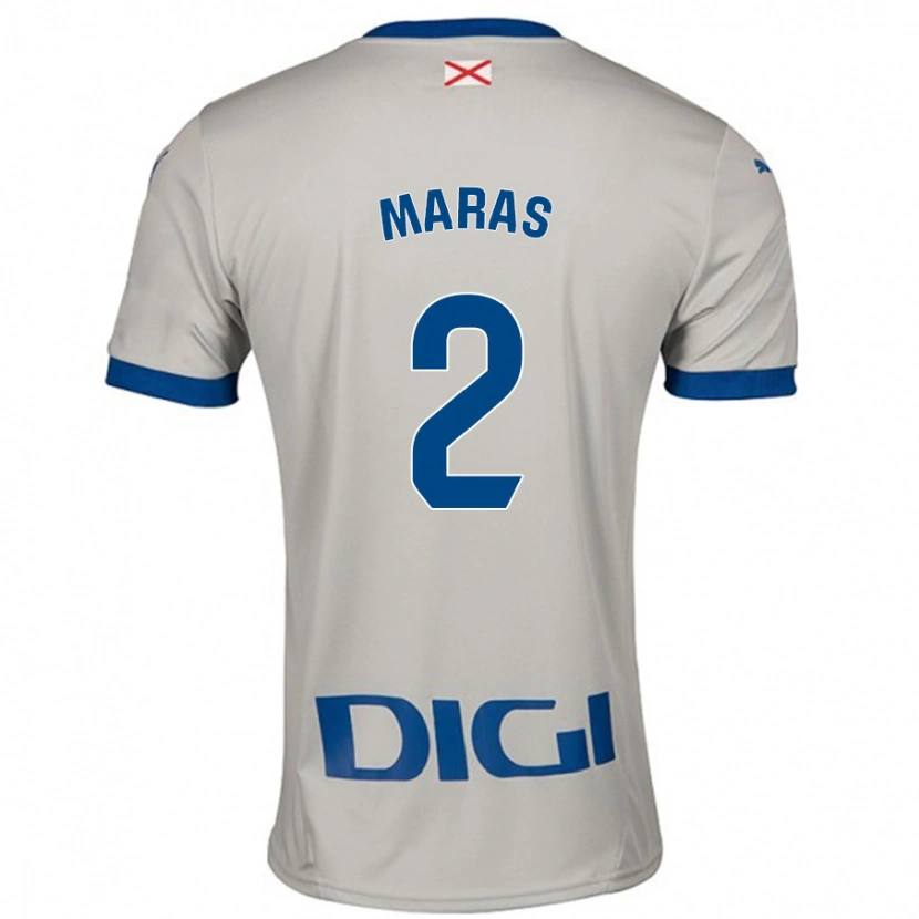 Danxen Men Nikola Maras #2 Light Gray Away Jersey 2024/25 T-Shirt
