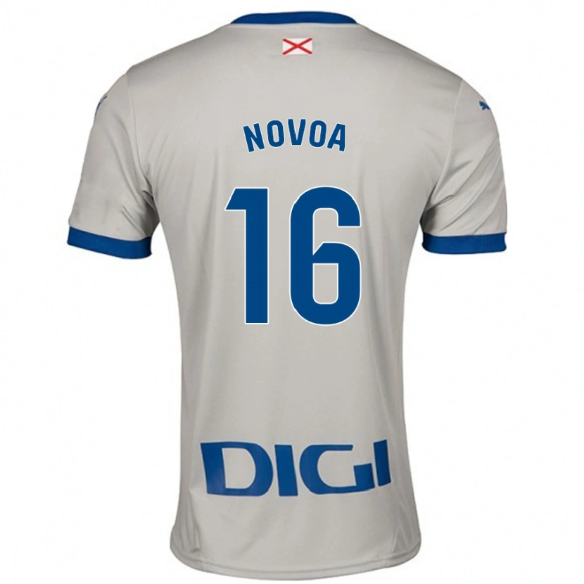 Danxen Men Hugo Novoa #16 Light Gray Away Jersey 2024/25 T-Shirt