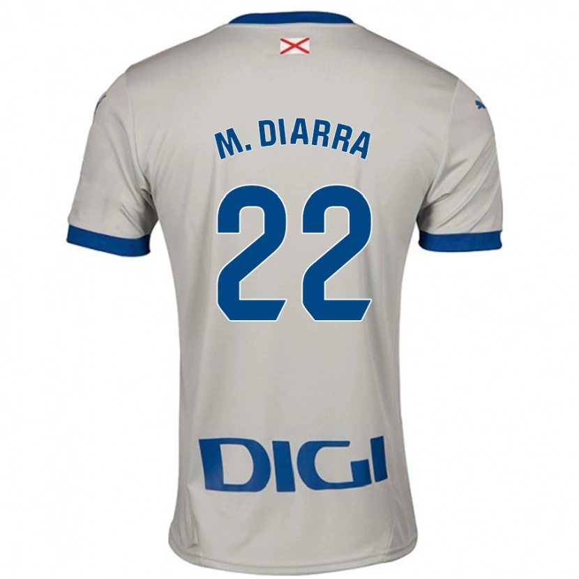 Danxen Men Moussa Diarra #22 Light Gray Away Jersey 2024/25 T-Shirt