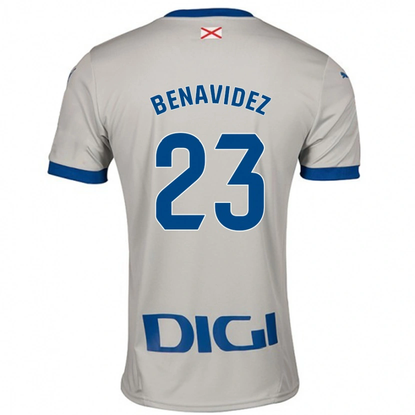 Danxen Men Carlos Benavidez #23 Light Gray Away Jersey 2024/25 T-Shirt