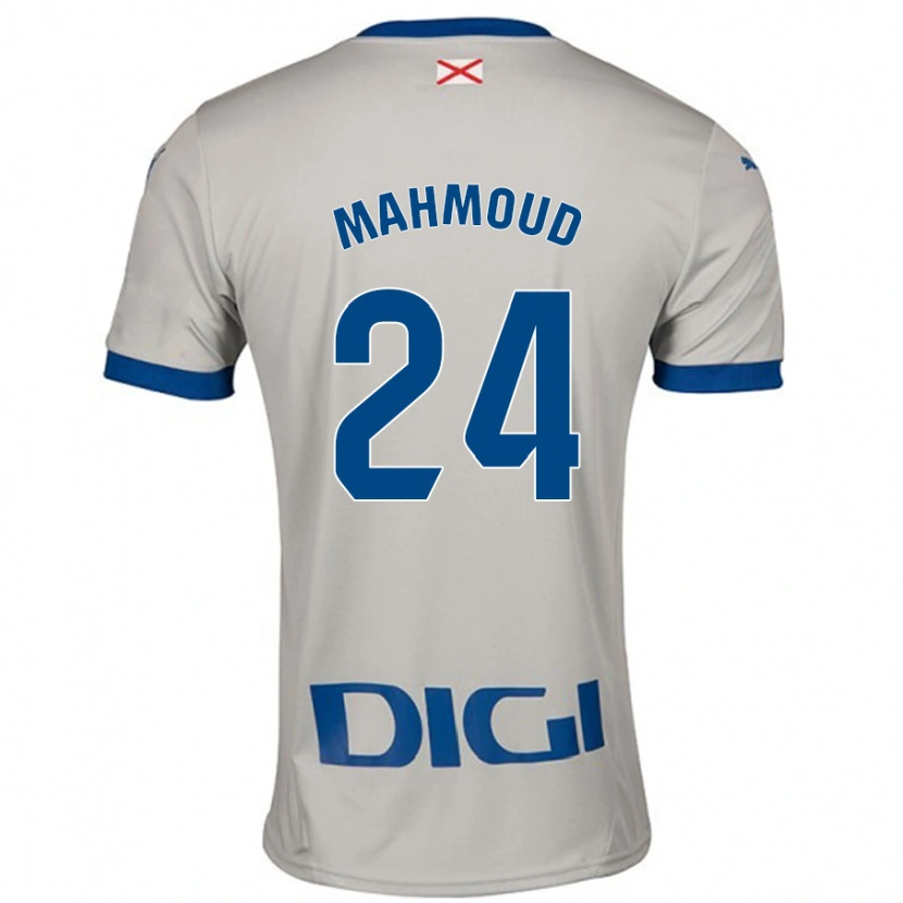 Danxen Men Abdallahi Mahmoud #24 Light Gray Away Jersey 2024/25 T-Shirt
