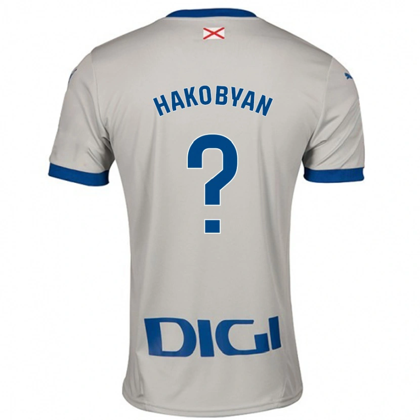Danxen Men Andranik Hakobyan #0 Light Gray Away Jersey 2024/25 T-Shirt