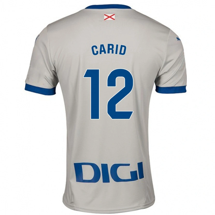Danxen Men Andrea Carid #12 Light Gray Away Jersey 2024/25 T-Shirt