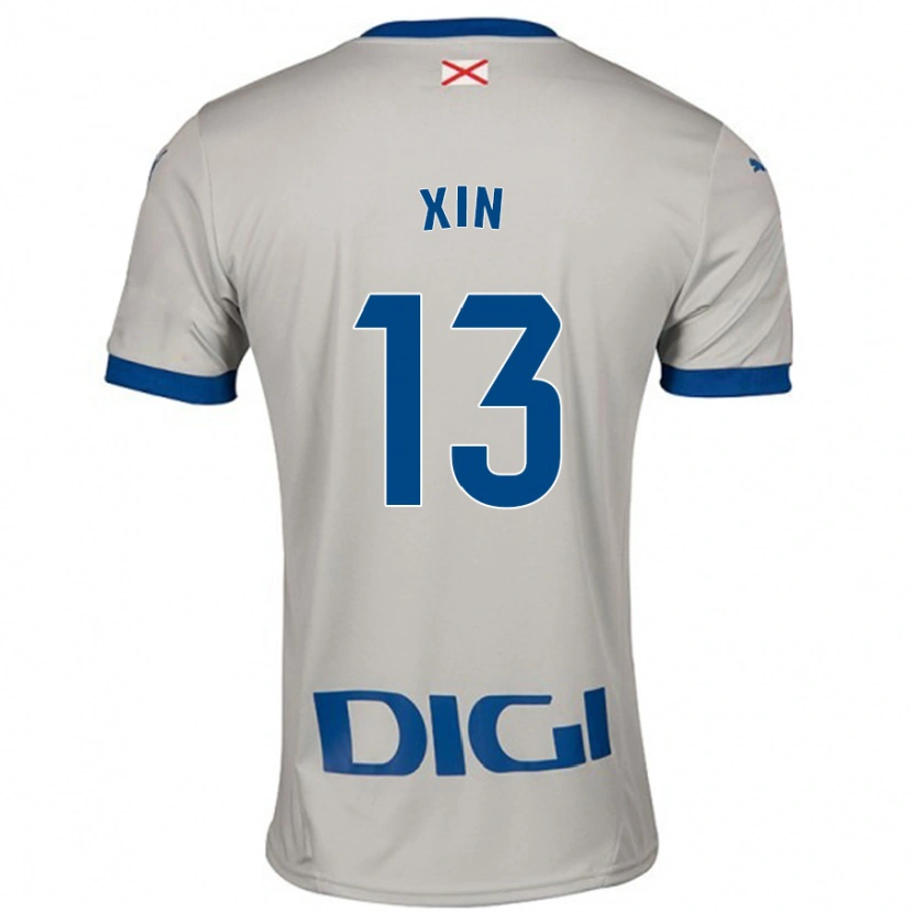Danxen Men Jana Xin #13 Light Gray Away Jersey 2024/25 T-Shirt