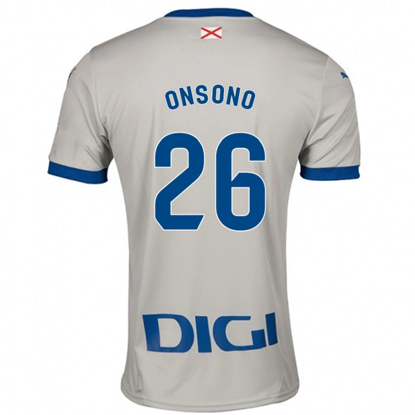 Danxen Men Lorea Onsoño #26 Light Gray Away Jersey 2024/25 T-Shirt