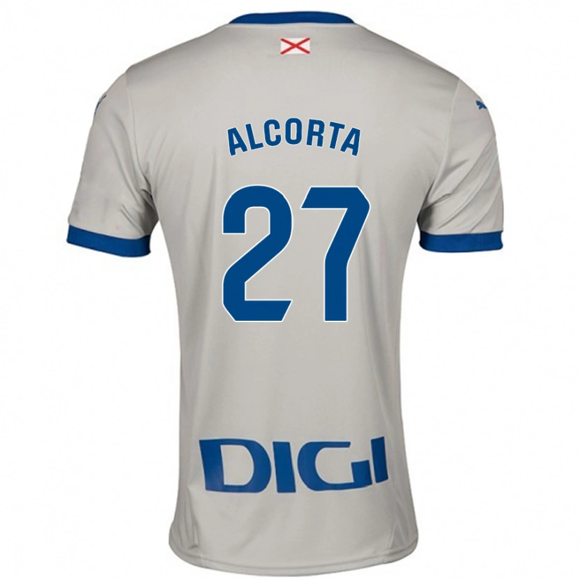 Danxen Men Alaitz Alcorta #27 Light Gray Away Jersey 2024/25 T-Shirt