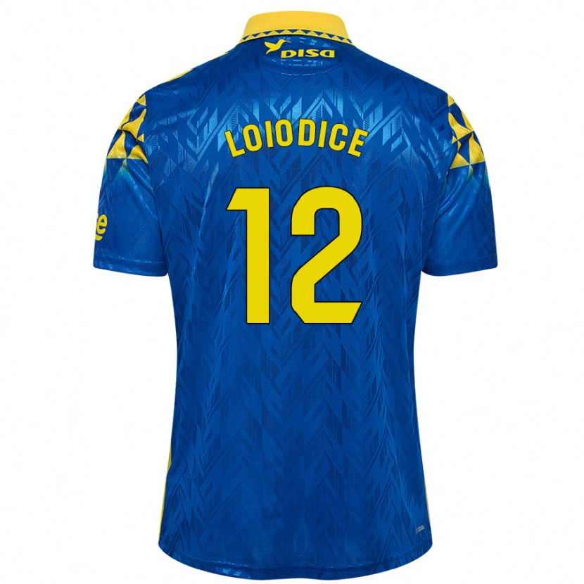 Danxen Men Enzo Loiodice #12 Blue Yellow Away Jersey 2024/25 T-Shirt