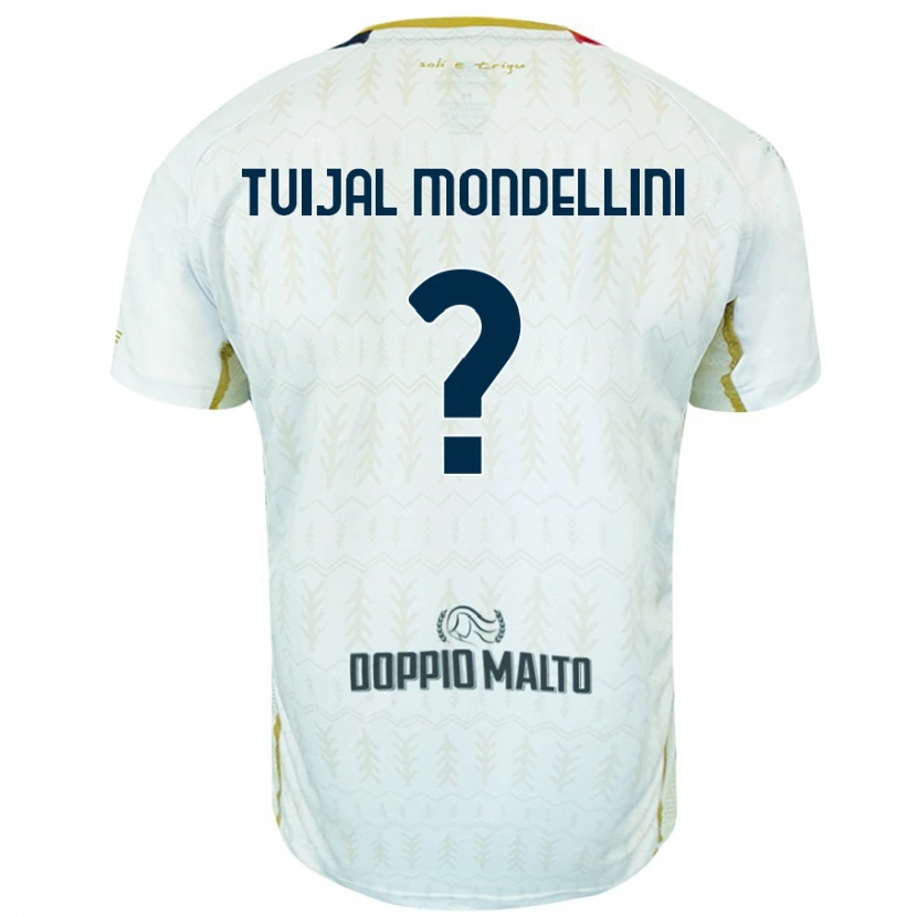 Danxen Men Luca Tuijal Mondellini #0 White Away Jersey 2024/25 T-Shirt