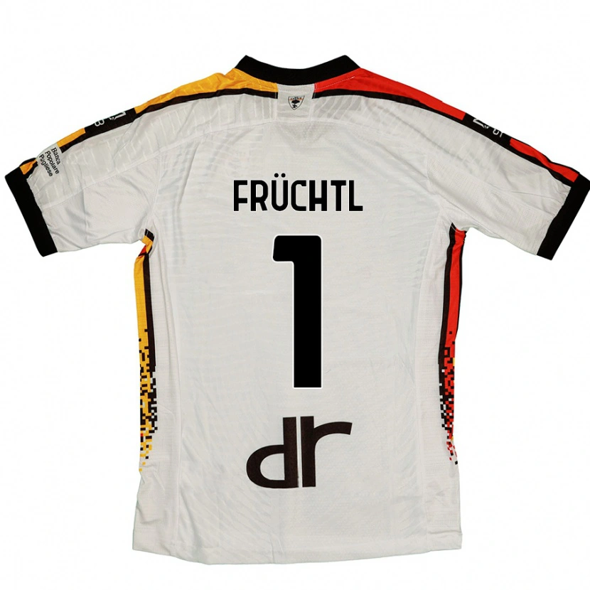Danxen Men Christian Früchtl #1 White Black Away Jersey 2024/25 T-Shirt