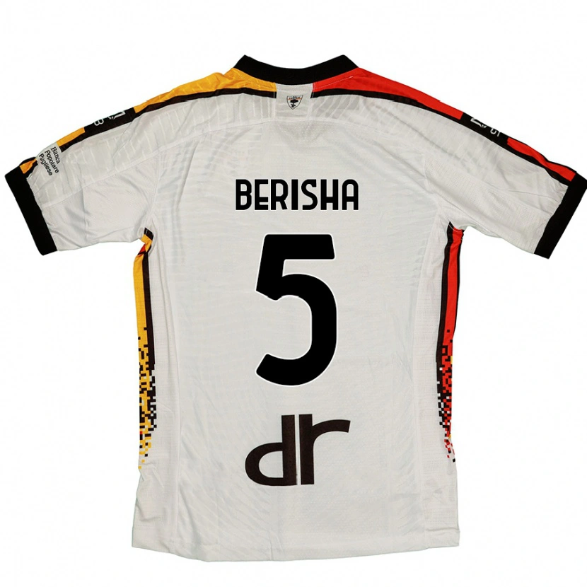 Danxen Men Medon Berisha #5 White Black Away Jersey 2024/25 T-Shirt