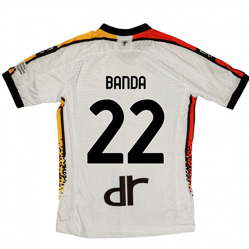 Danxen Men Lameck Banda #22 White Black Away Jersey 2024/25 T-Shirt