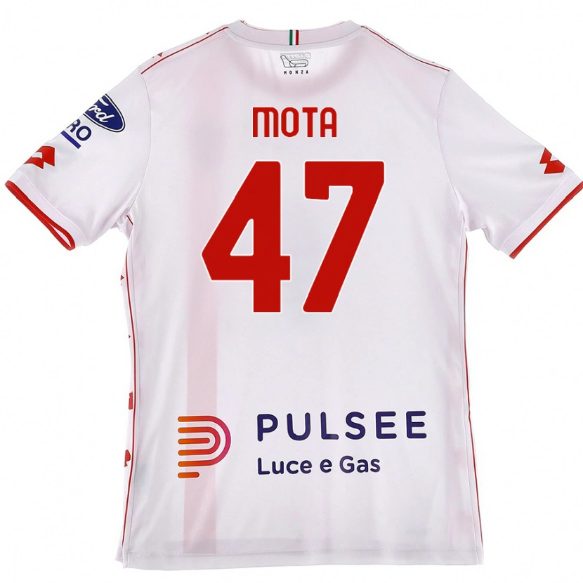 Danxen Men Dany Mota #47 White Red Away Jersey 2024/25 T-Shirt