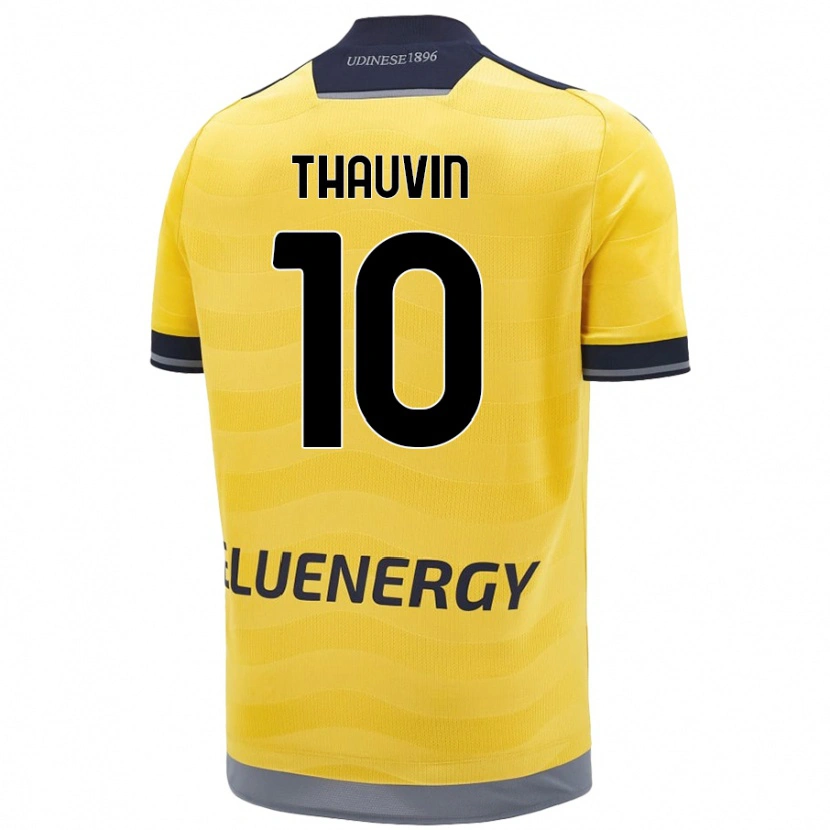 Danxen Men Florian Thauvin #10 Golden Away Jersey 2024/25 T-Shirt