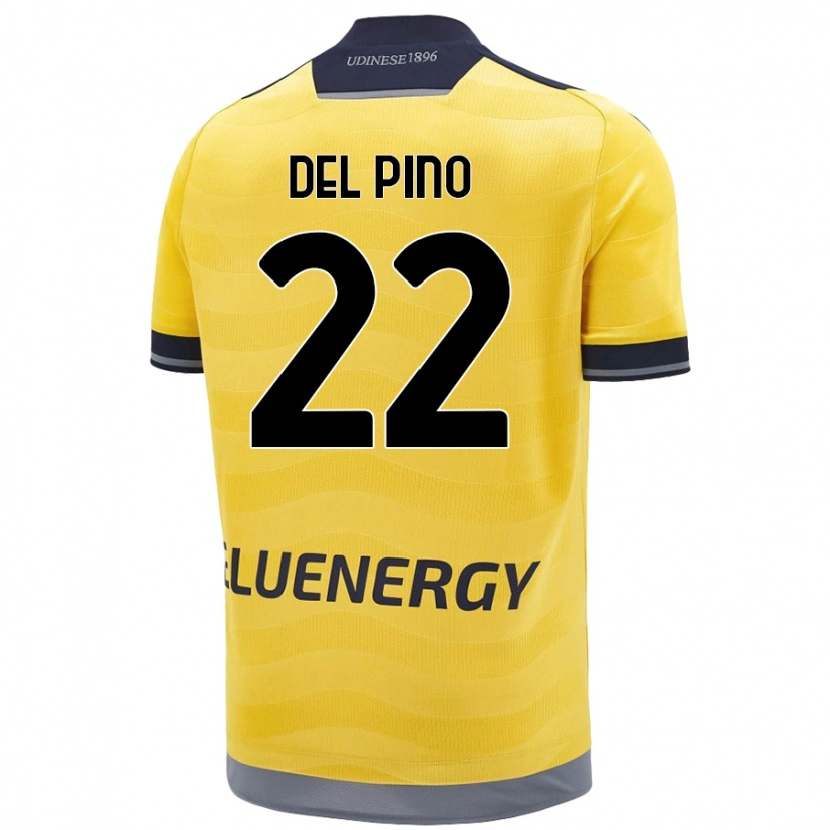 Danxen Men Lorenzo Del Pino #22 Golden Away Jersey 2024/25 T-Shirt