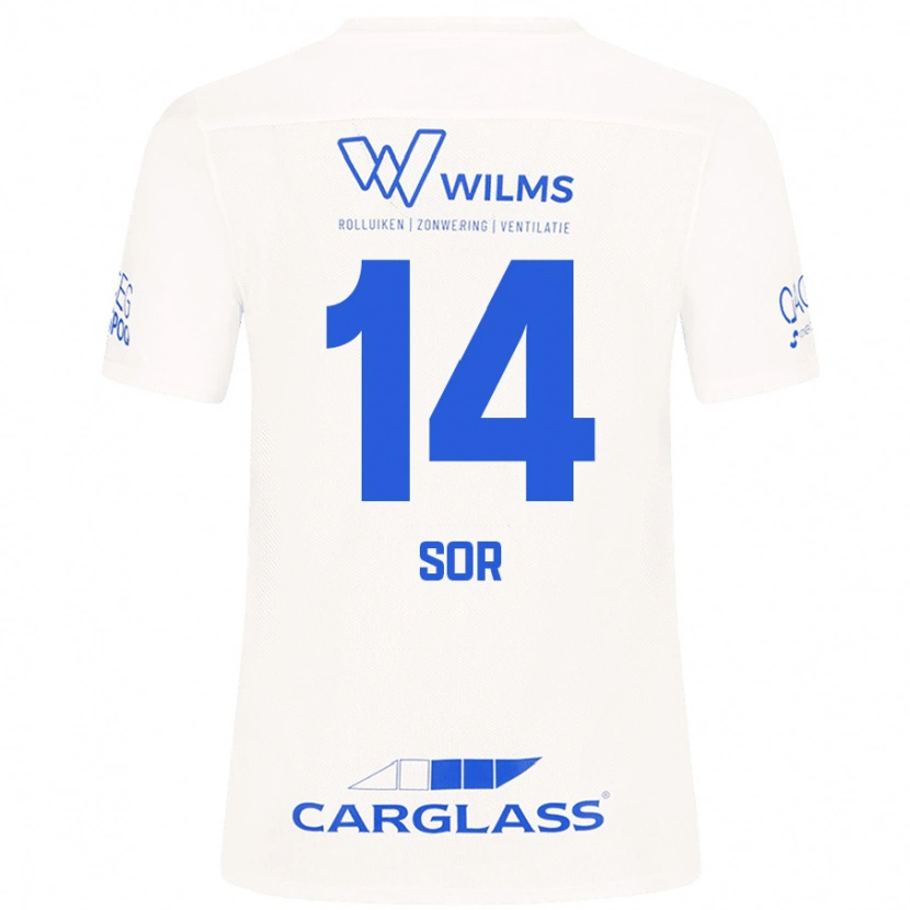 Danxen Men Yira Sor #14 White Away Jersey 2024/25 T-Shirt