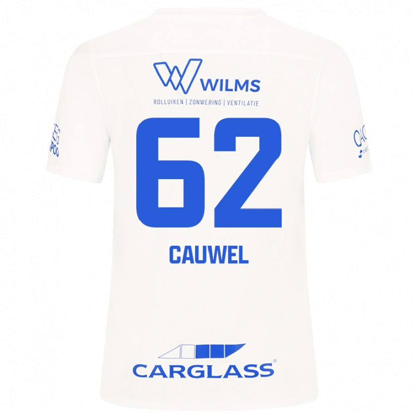 Danxen Men Michiel Cauwel #62 White Away Jersey 2024/25 T-Shirt