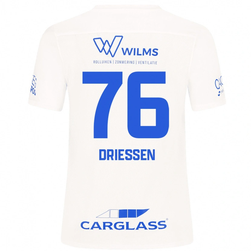 Danxen Men Jelle Driessen #76 White Away Jersey 2024/25 T-Shirt