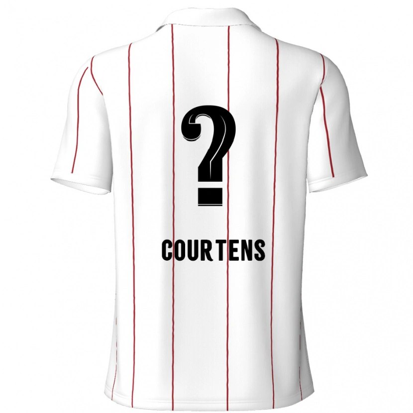 Danxen Men Nolhan Courtens #0 White Black Away Jersey 2024/25 T-Shirt