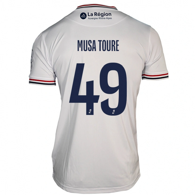 Danxen Men Musa Toure #49 White Away Jersey 2024/25 T-Shirt