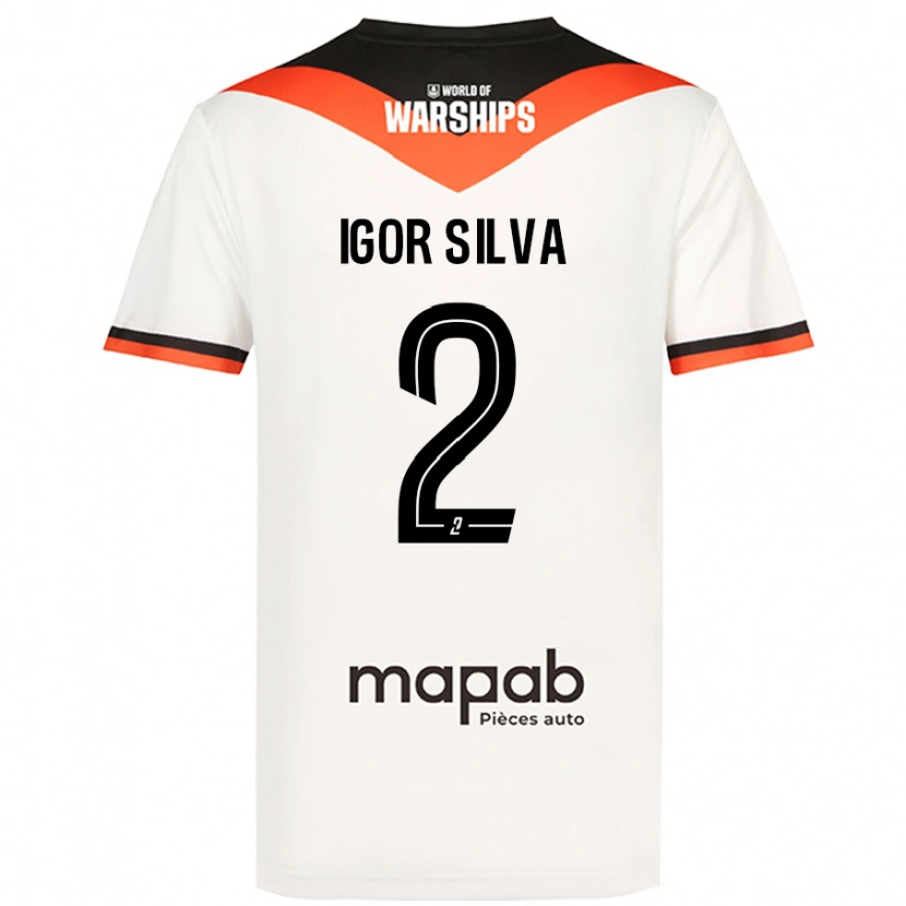 Danxen Men Igor Silva #2 White Away Jersey 2024/25 T-Shirt