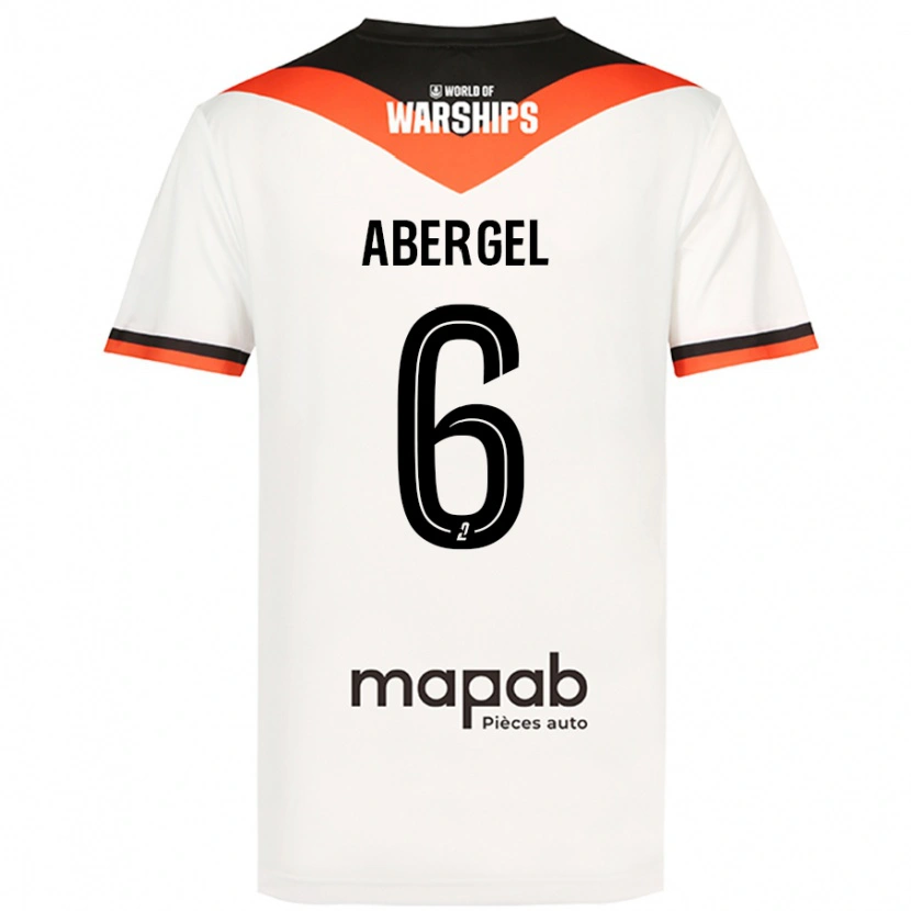Danxen Men Laurent Abergel #6 White Away Jersey 2024/25 T-Shirt