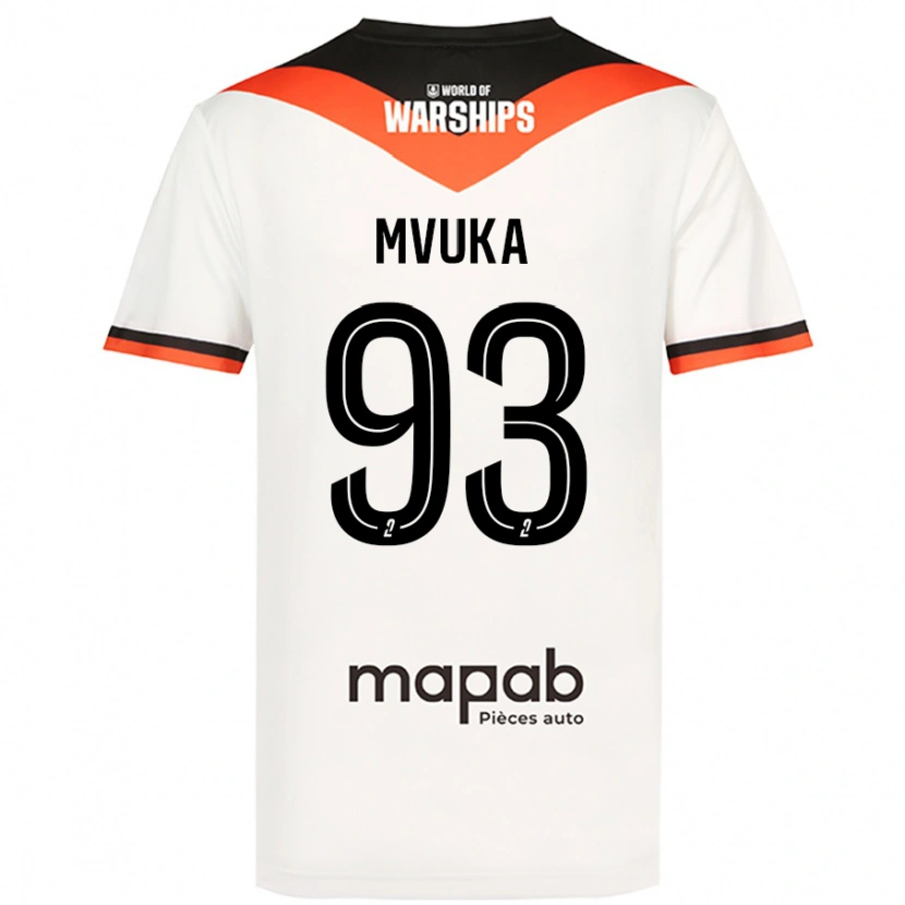 Danxen Men Joel Mvuka #93 White Away Jersey 2024/25 T-Shirt